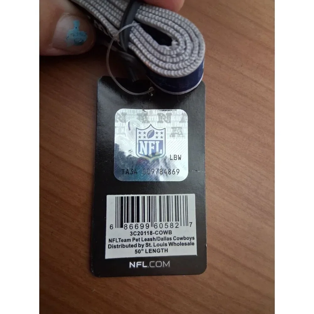 NWT NFL Dallas Cowboys Dog Leash Nylon 50